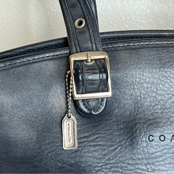 Coach Black Leather Satchel - Picture 12 of 15
